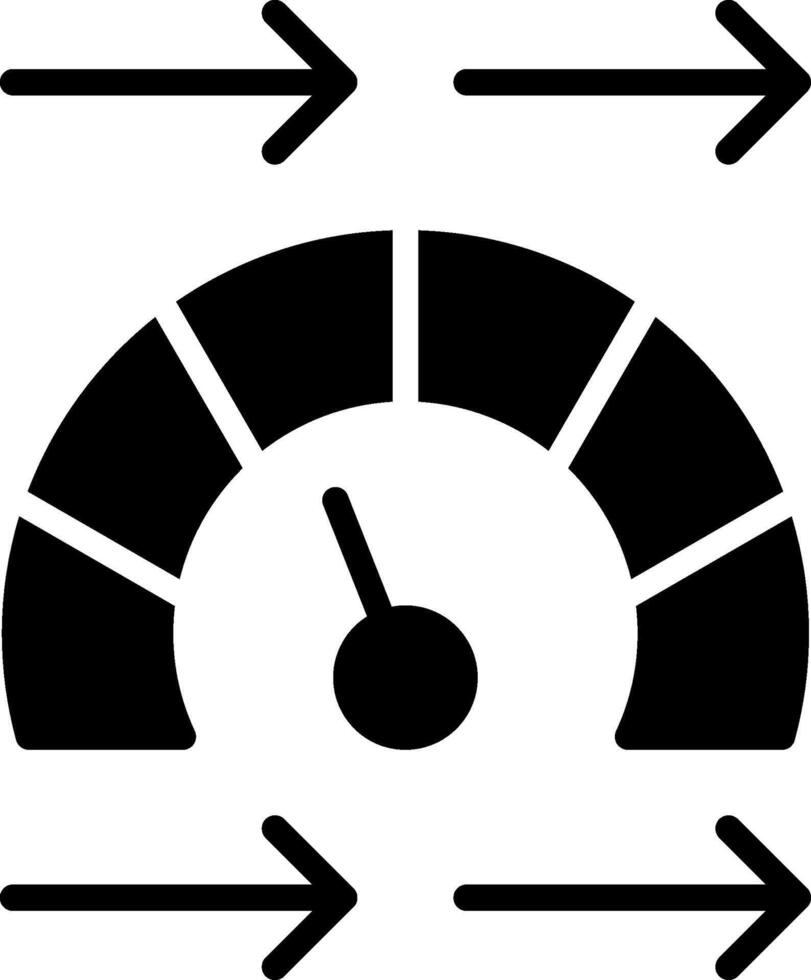 Speed Glyph Icon Design vector