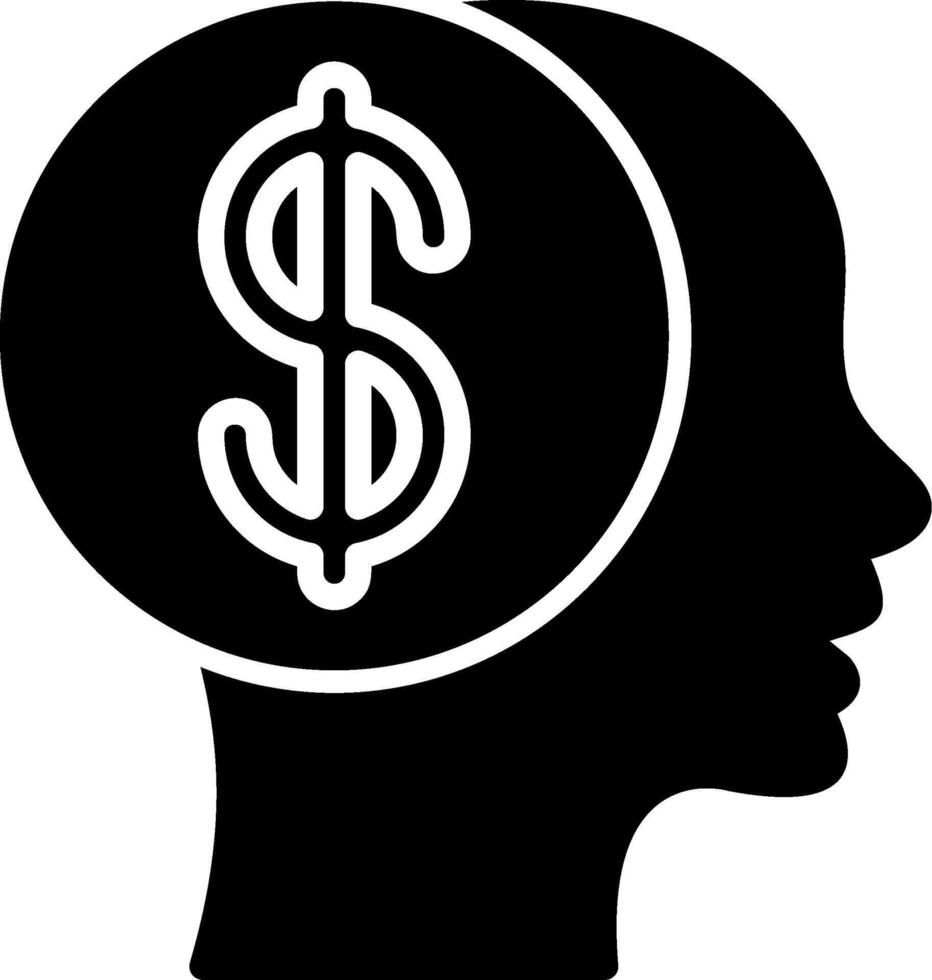 Financial Glyph Icon Design vector