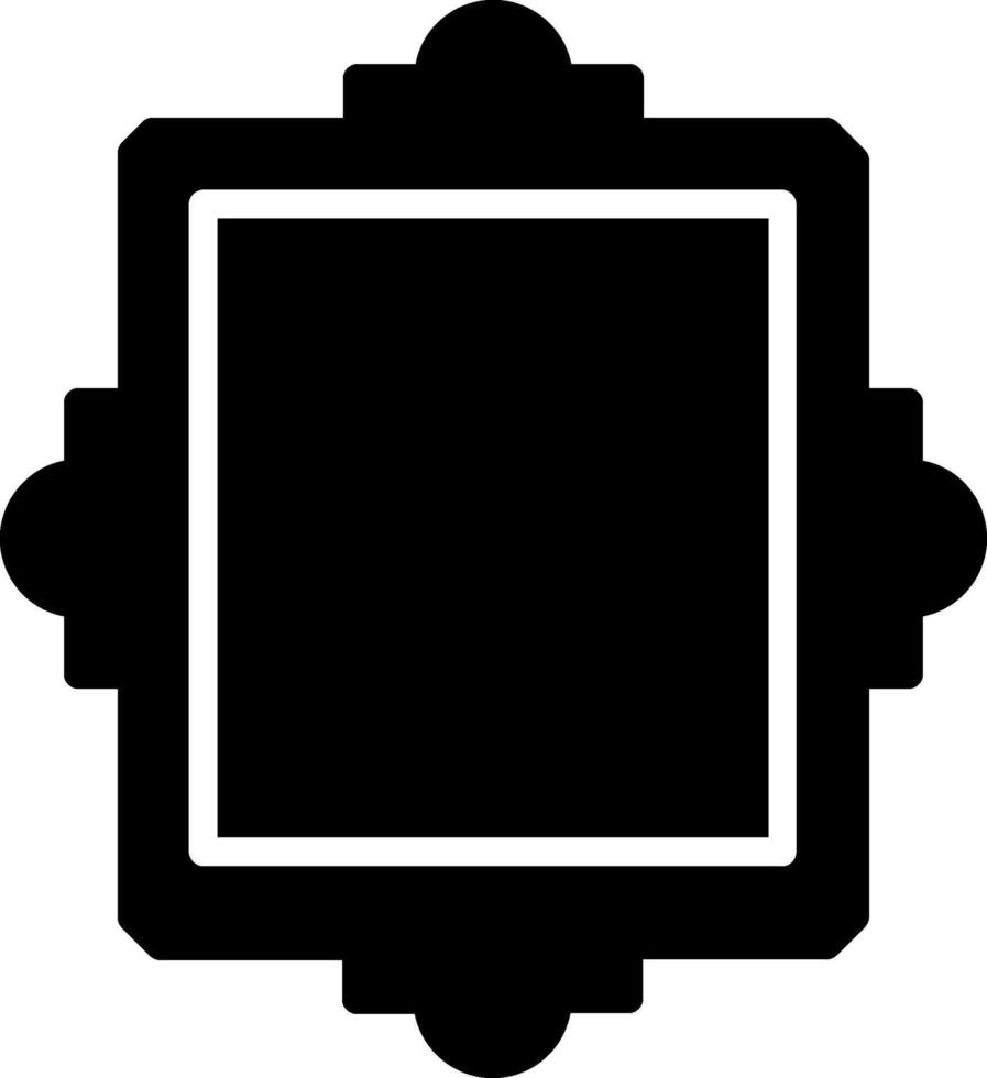 Frame Glyph Icon Design vector