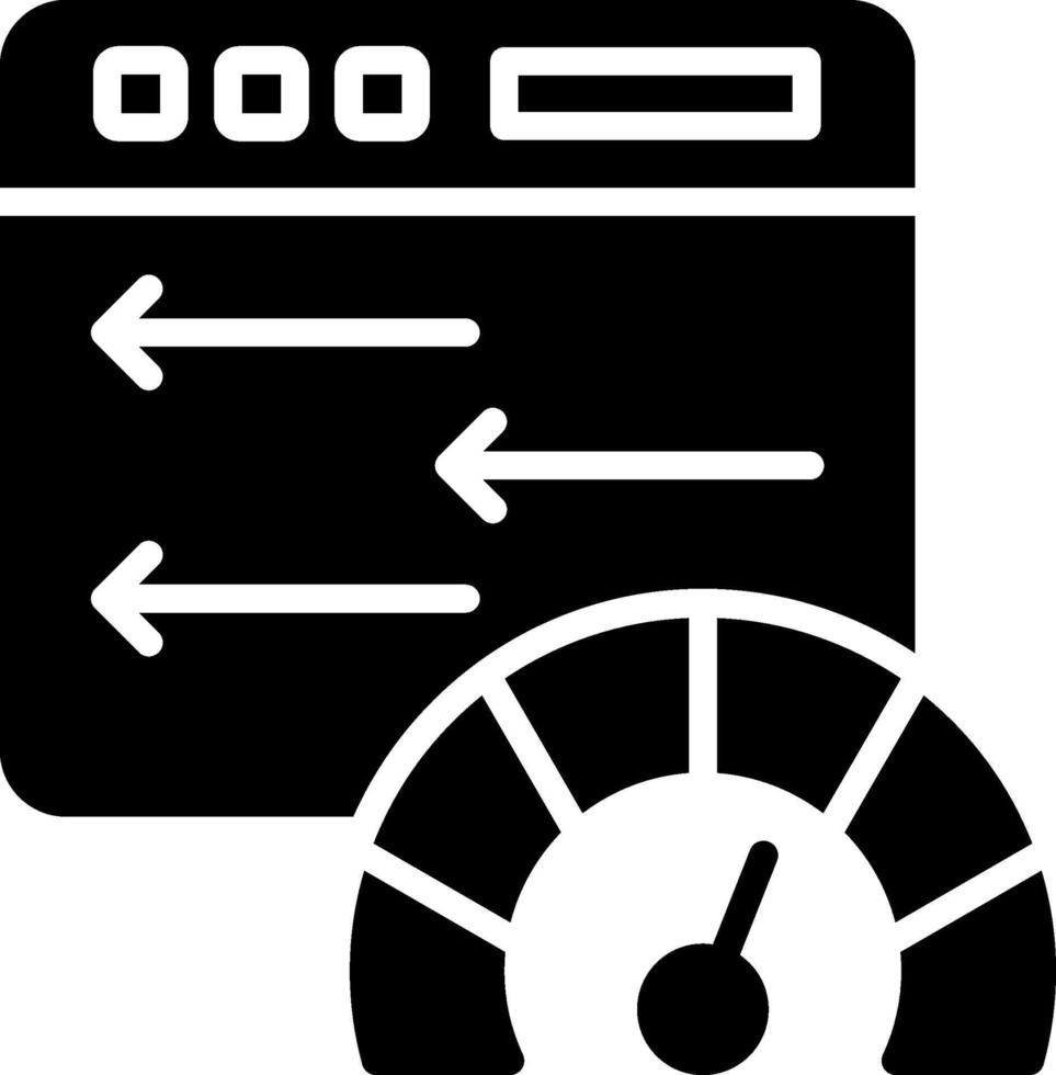 High Speed Glyph Icon Design vector