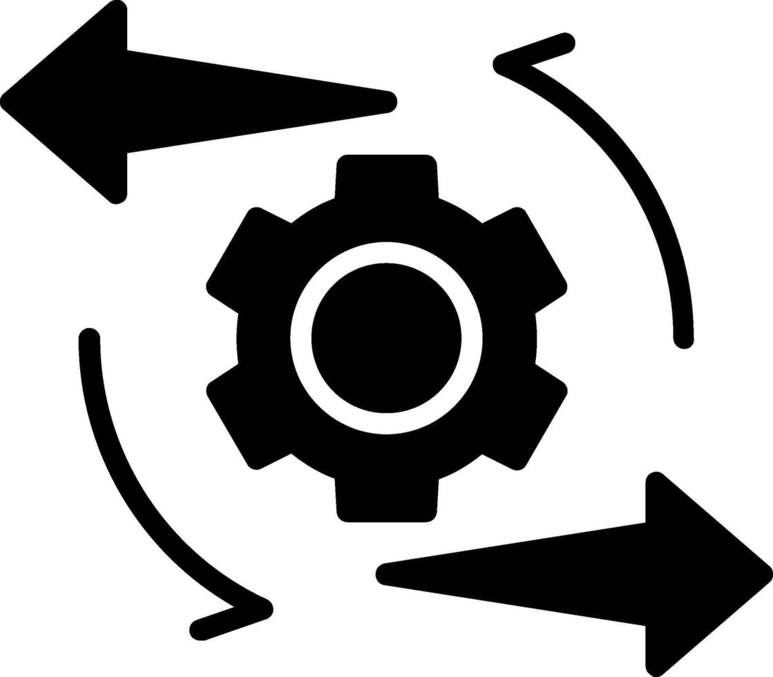 Mobility Glyph Icon Design vector
