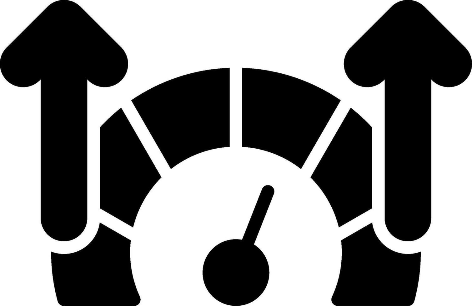 Accelerate Glyph Icon Design vector