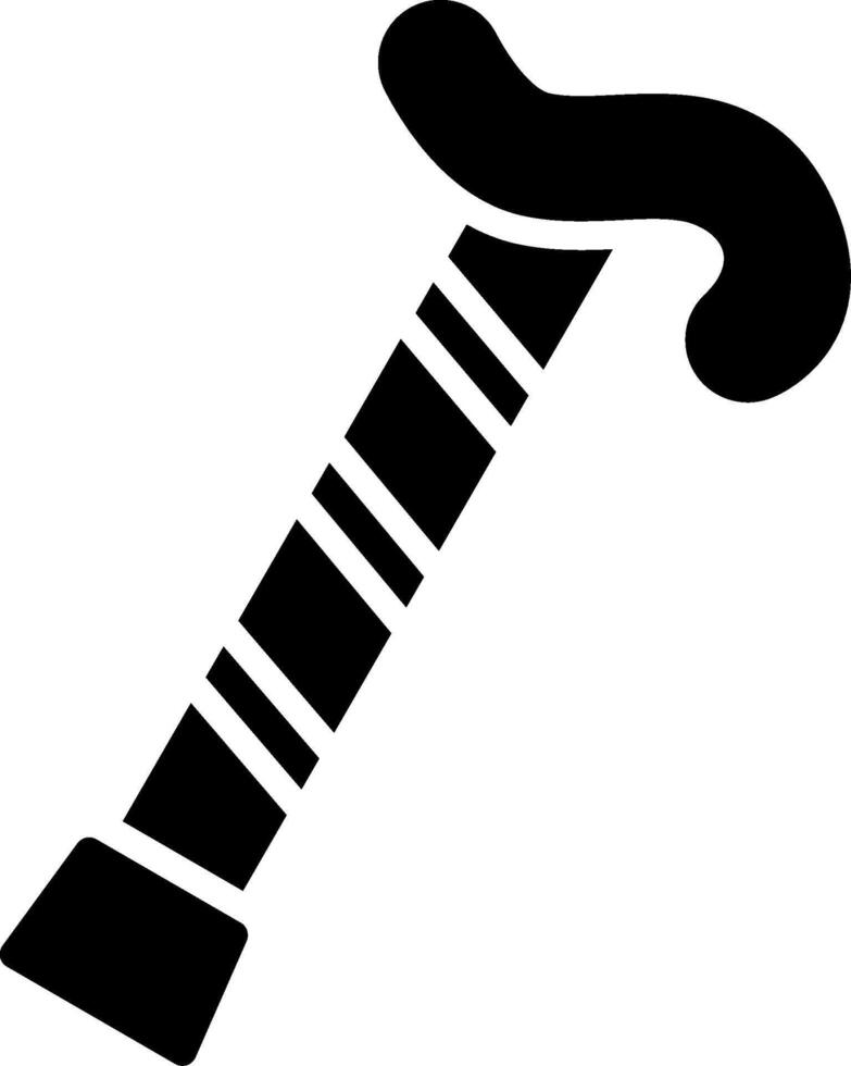 Cane Glyph Icon Design vector