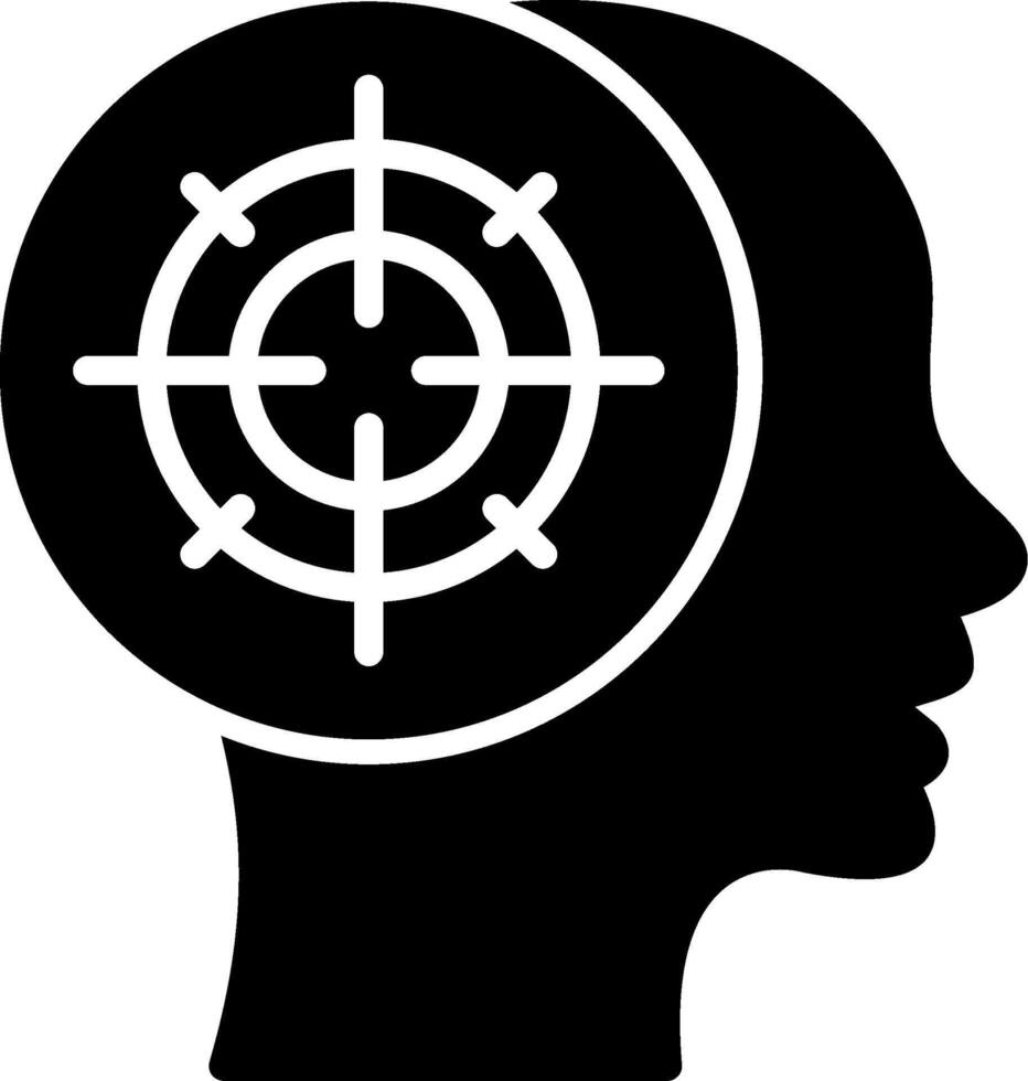 Focus Glyph Icon Design vector