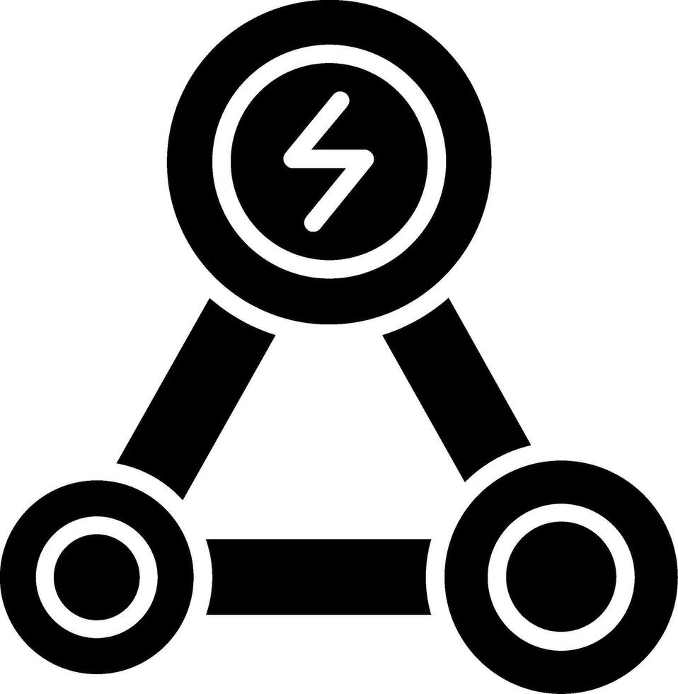 Hybrid Solution Glyph Icon Design vector