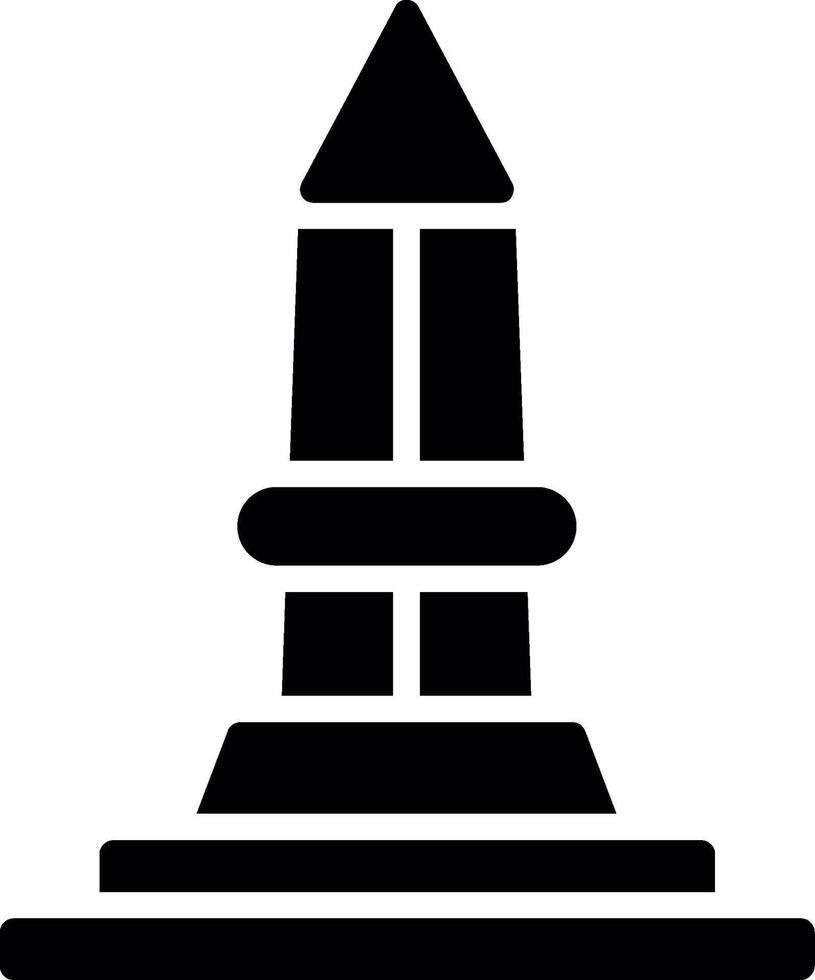 Obelisk Glyph Icon Design vector