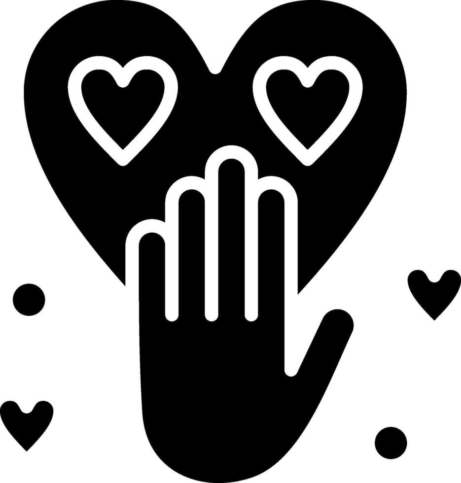 Tolerance Glyph Icon Design vector