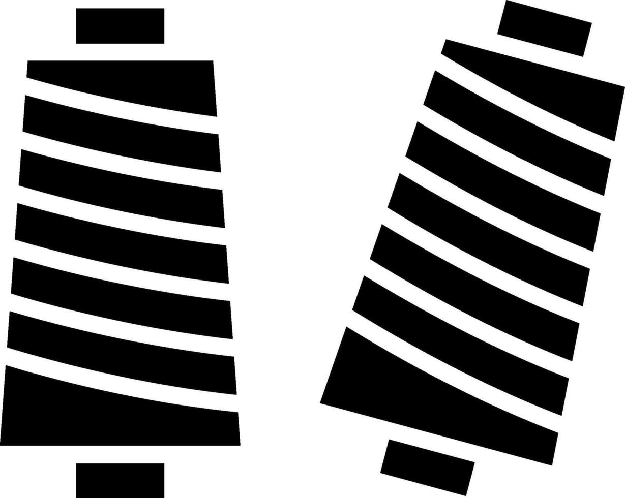 Thread Glyph Icon Design vector