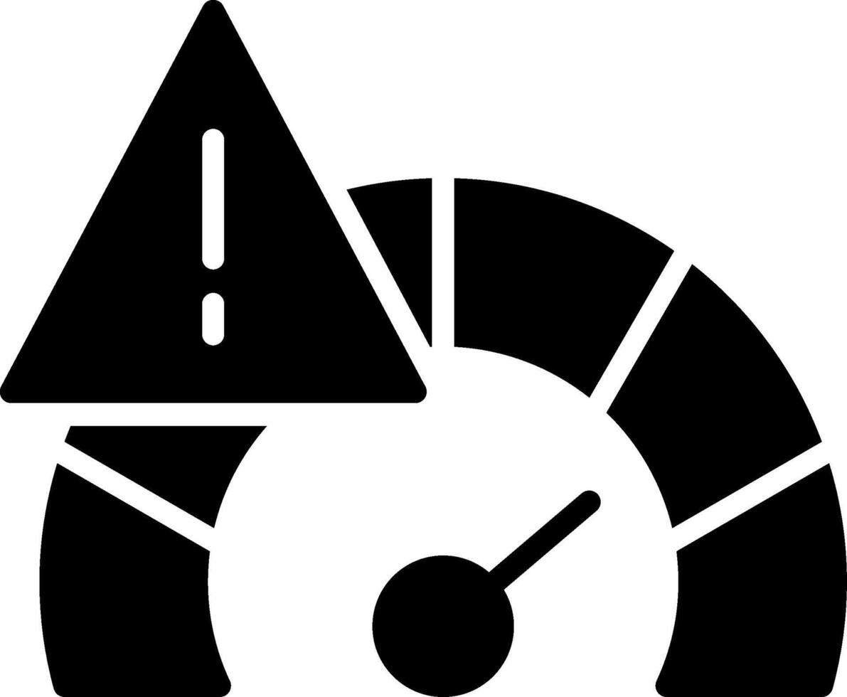 Speed Limit Glyph Icon Design vector