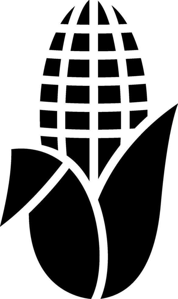 Corn Glyph Icon Design vector