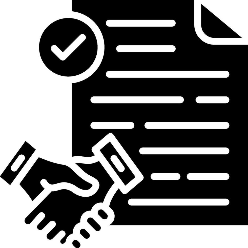 Employment Glyph Icon Design vector