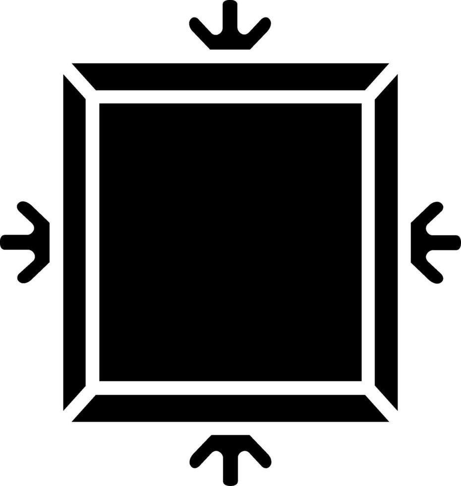 Frame Glyph Icon Design vector