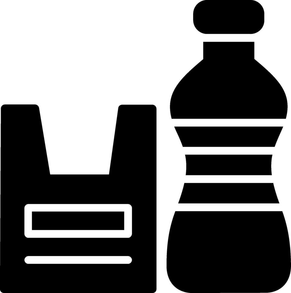 Plastic Glyph Icon Design vector