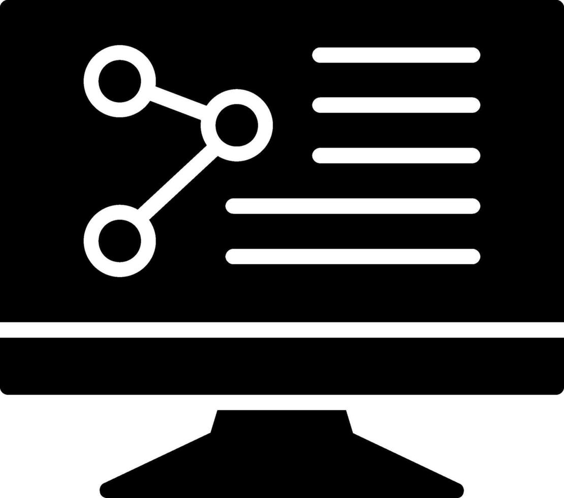 Pc Glyph Icon Design vector