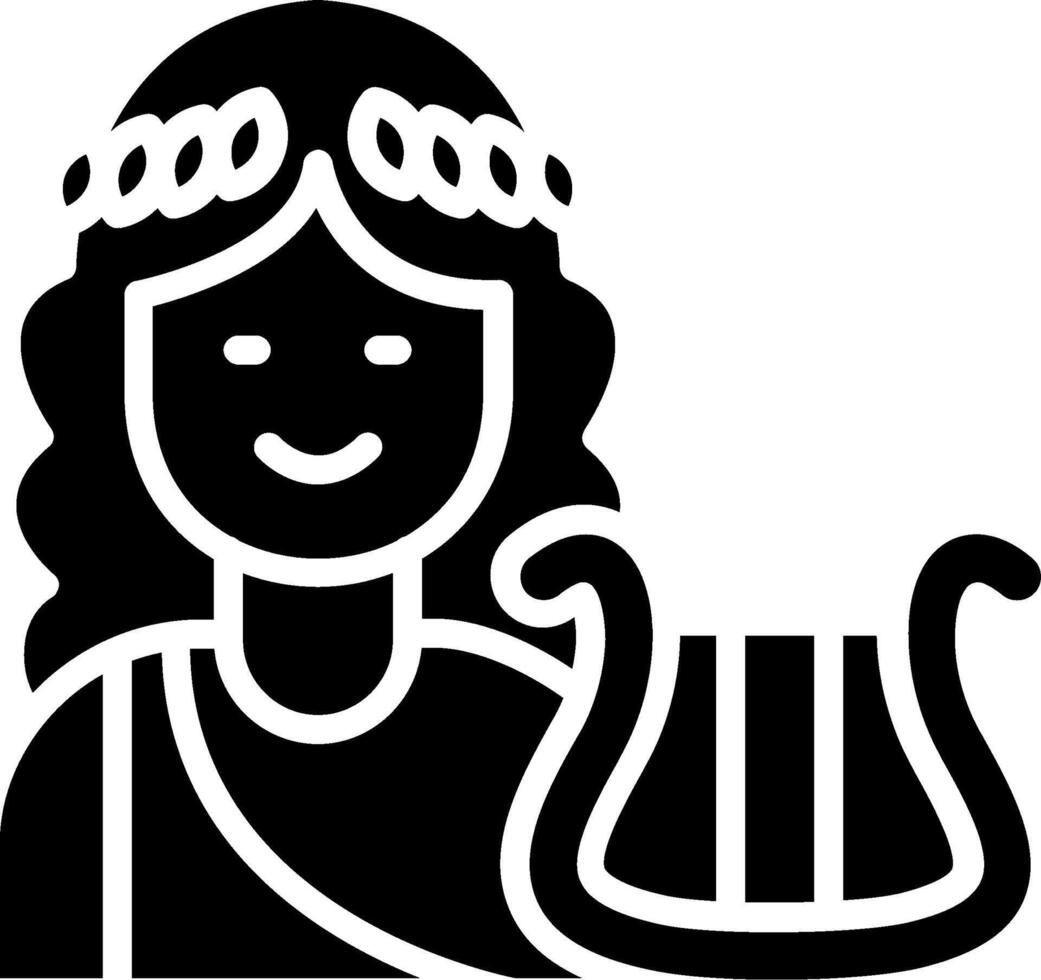 Apollo Glyph Icon Design vector