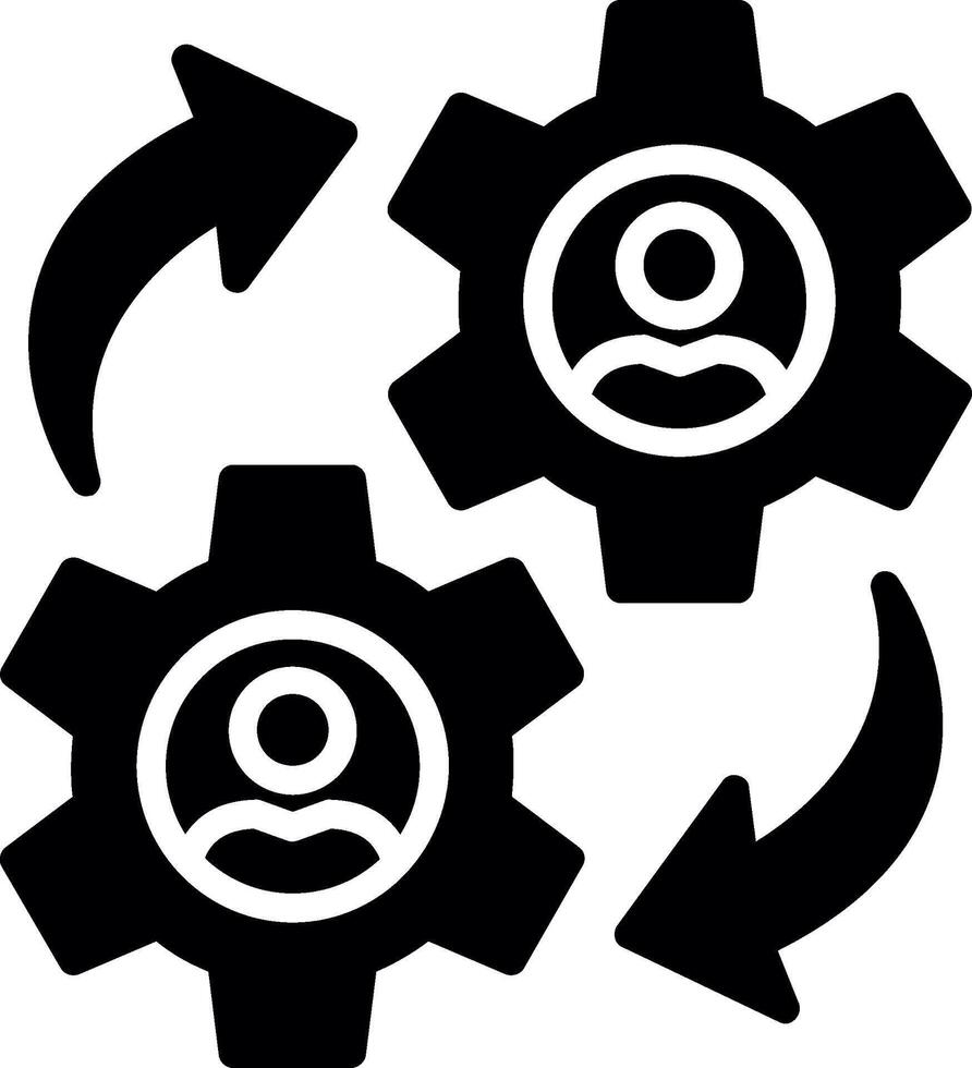 Engagement Glyph Icon Design vector