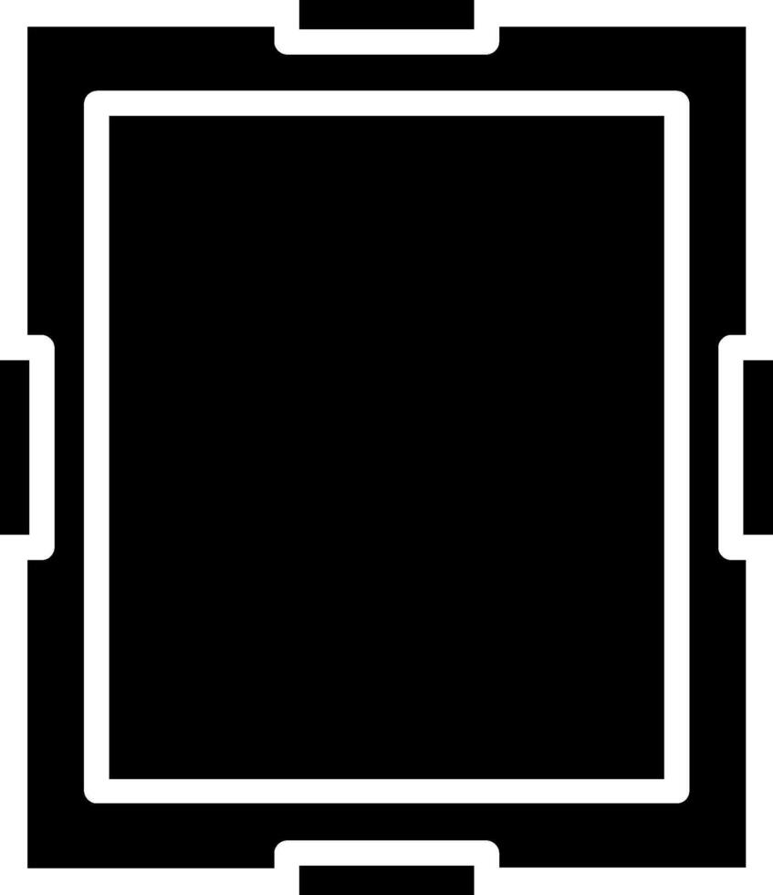 Frame Glyph Icon Design vector