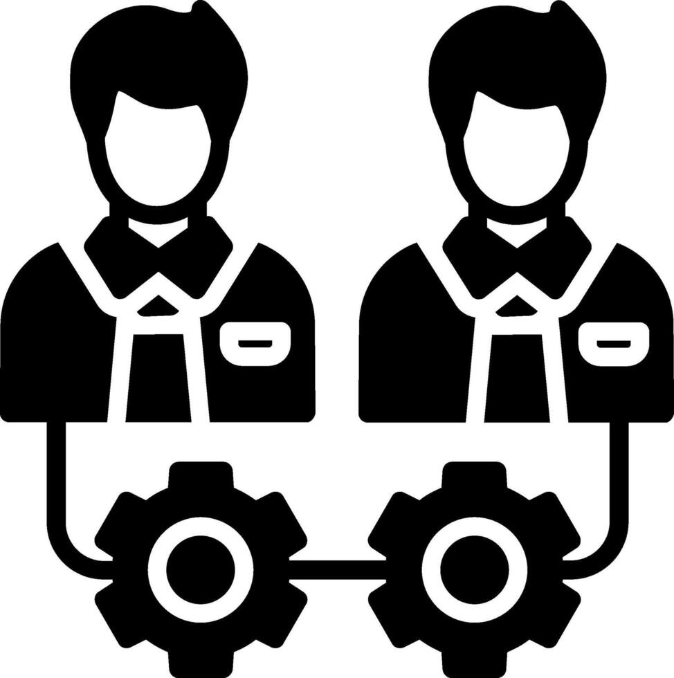 Human Resources Glyph Icon Design vector
