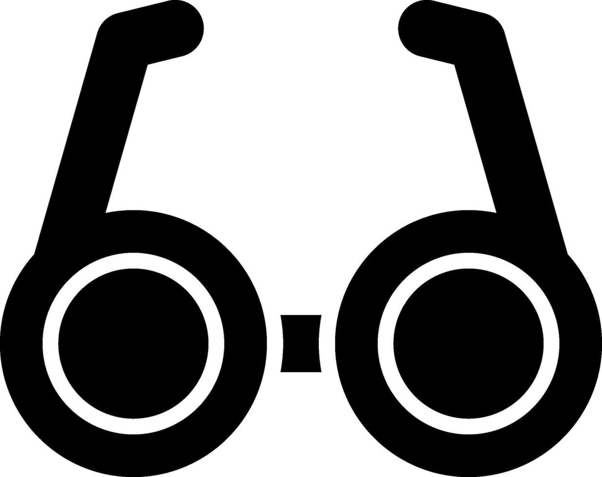 Glasses Glyph Icon Design vector