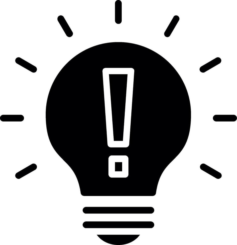 Mark Glyph Icon Design vector