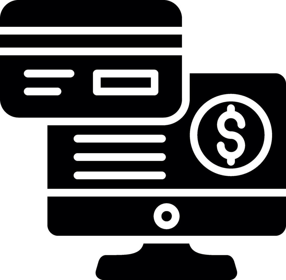 OnGlyph Payment Glyph Icon Design vector