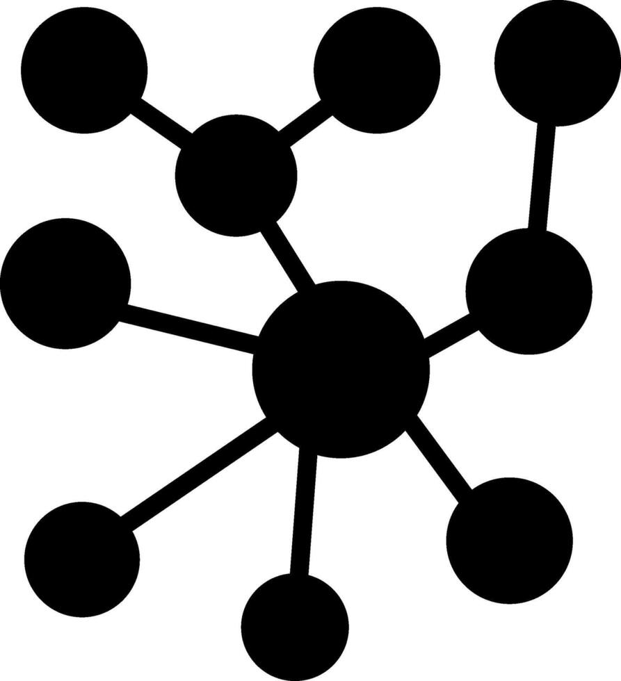 Networking Glyph Icon Design vector