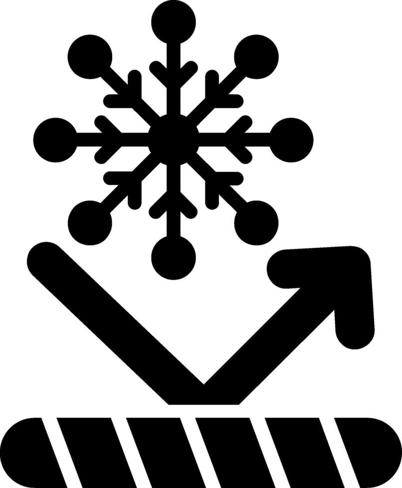 Snow Proof Glyph Icon Design vector