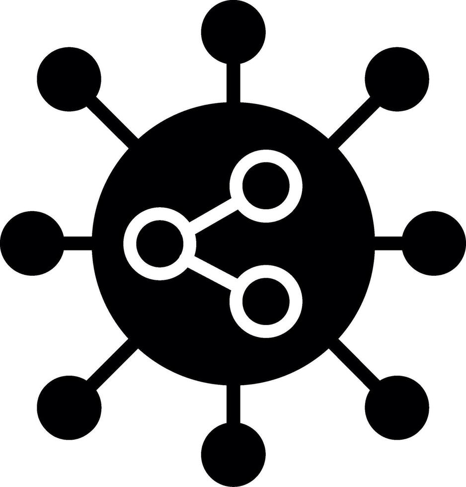 Share Glyph Icon Design vector