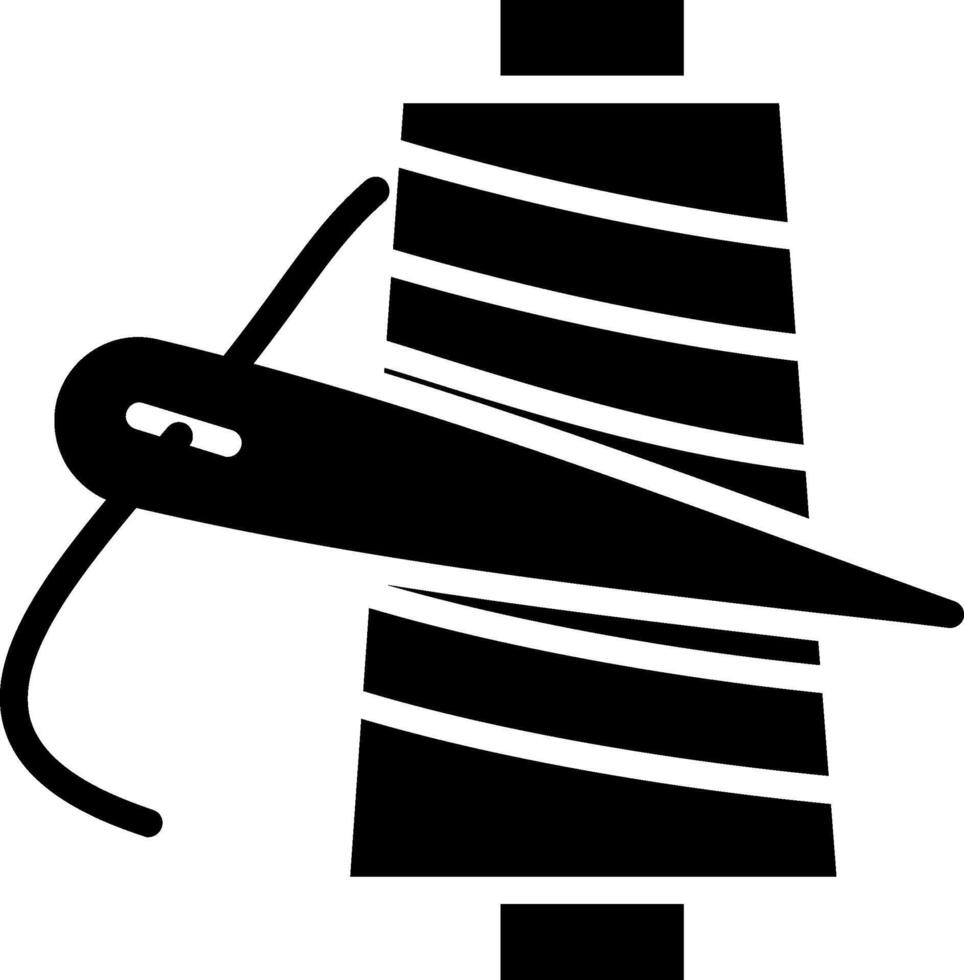Spool Of Thread Glyph Icon Design vector
