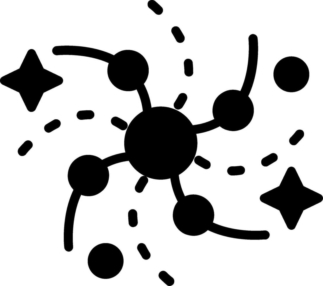 Blackhole Glyph Icon Design vector