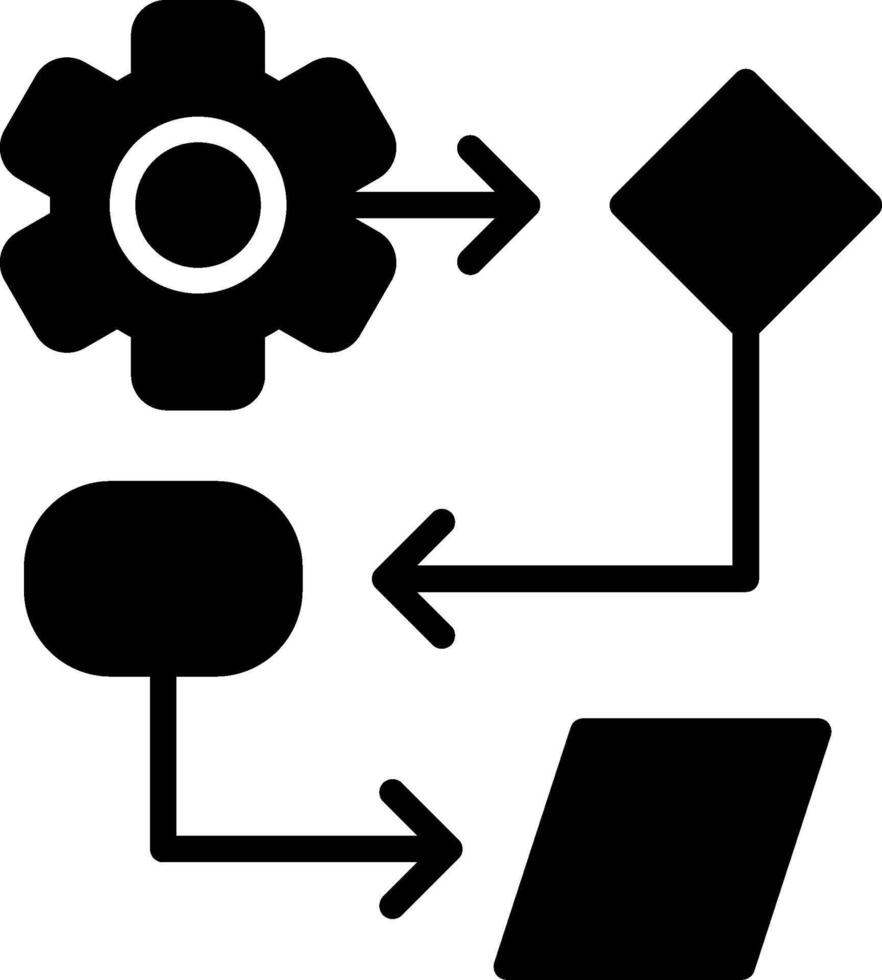 Programming process Glyph Icon Design vector
