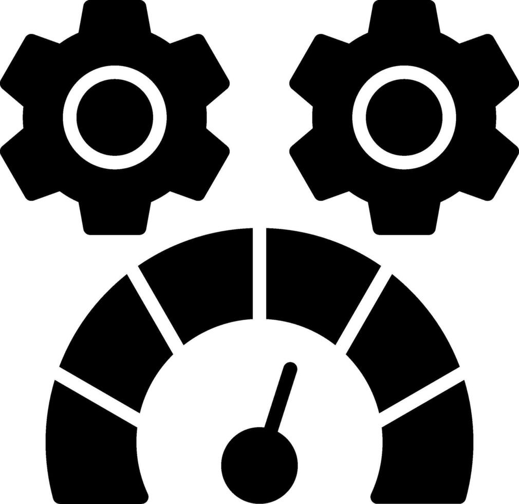 Speed Test Glyph Icon Design vector