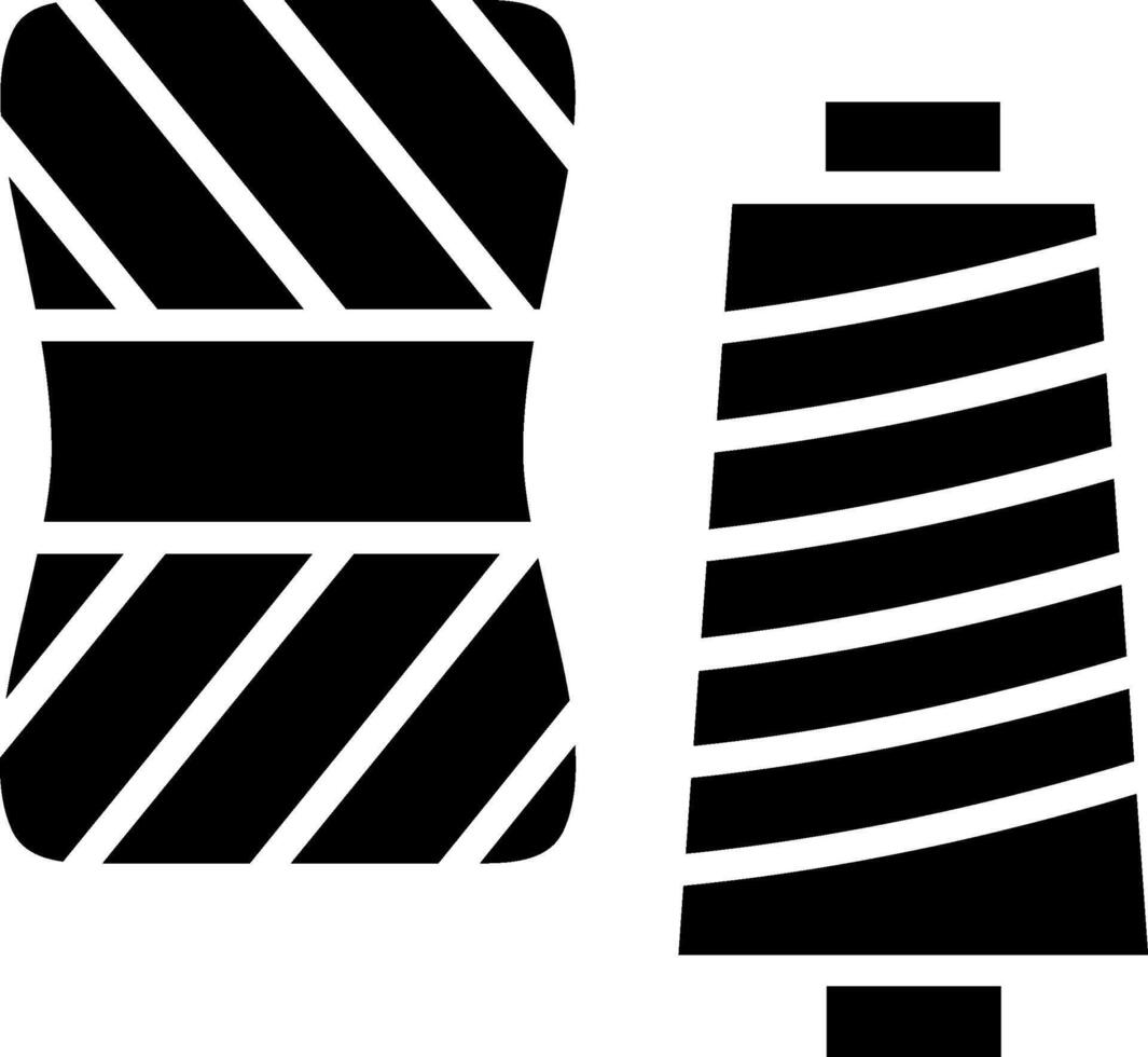 Yarn Glyph Icon Design vector