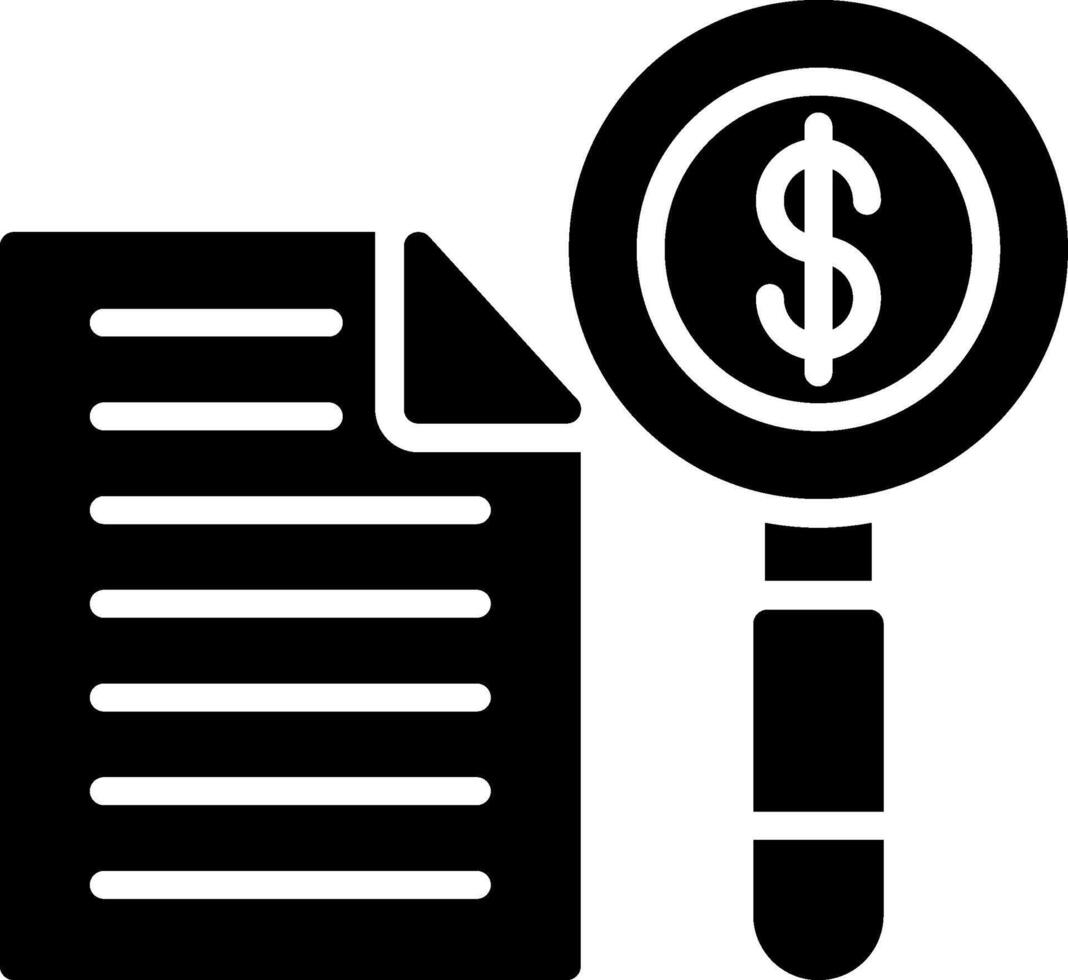 Finance Glyph Icon Design vector