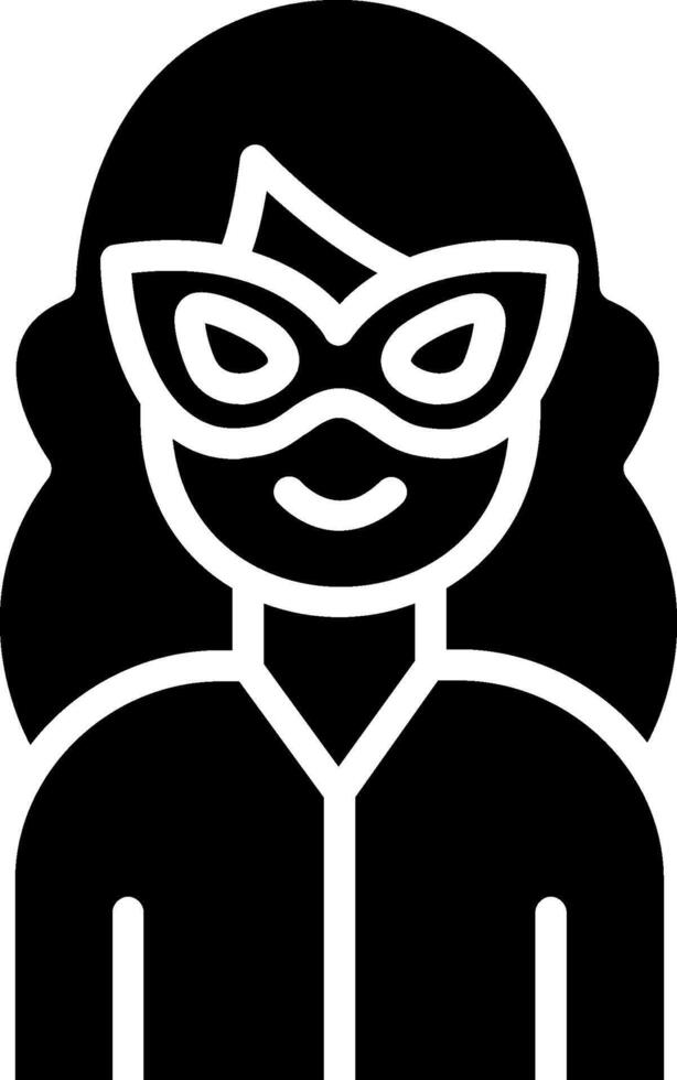 Hero Glyph Icon Design vector