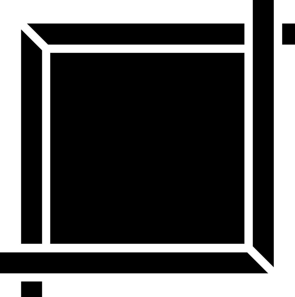 Frame Glyph Icon Design vector