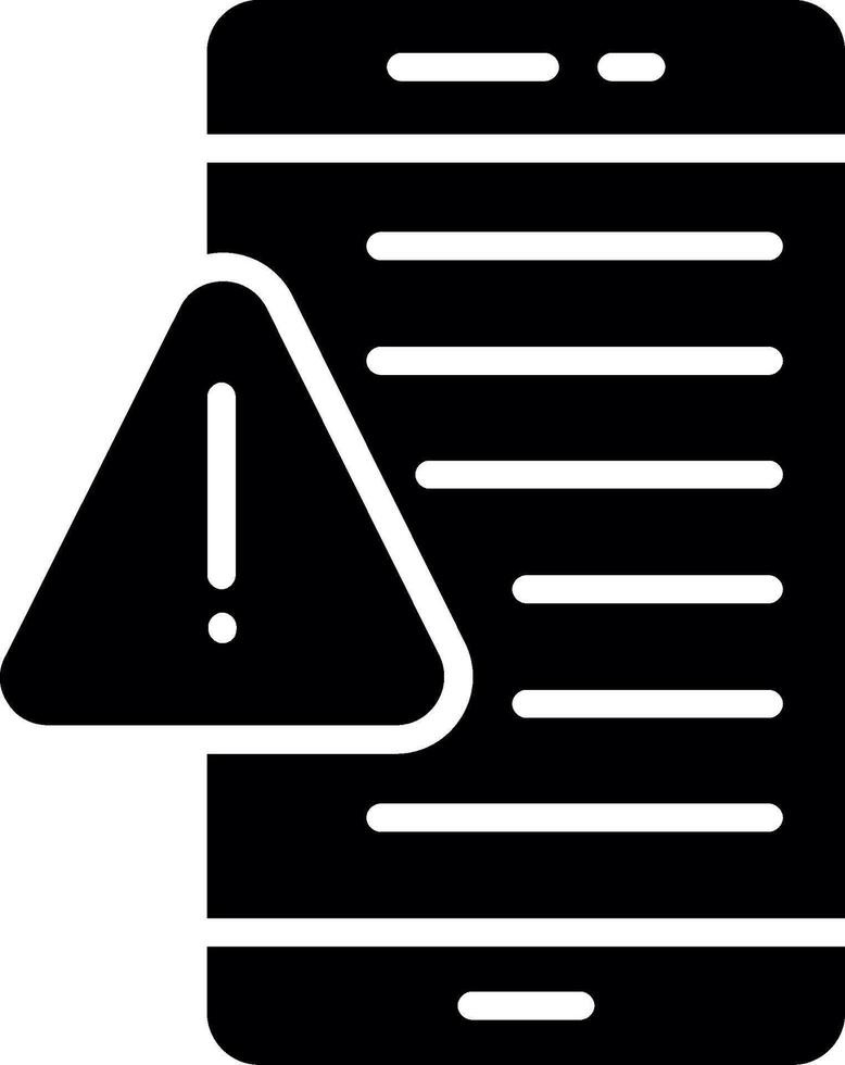 Digital Detox Glyph Icon Design vector