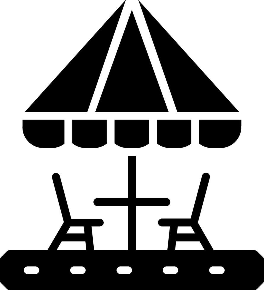 Picnic Area Glyph Icon Design vector