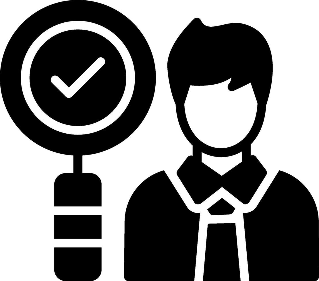 Recruitment Glyph Icon Design vector