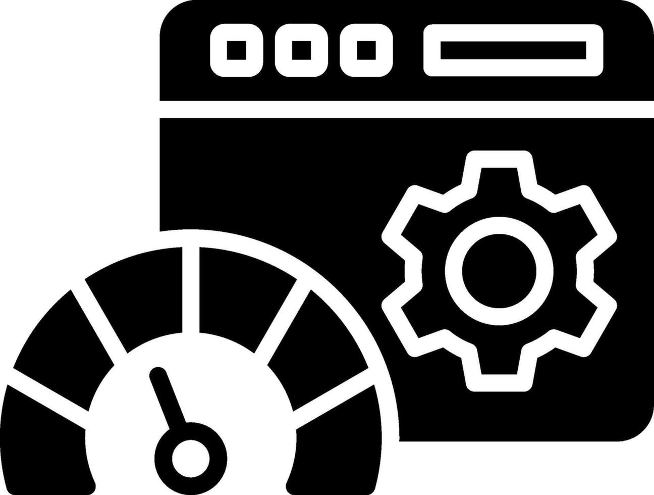 Dashboard Glyph Icon Design vector