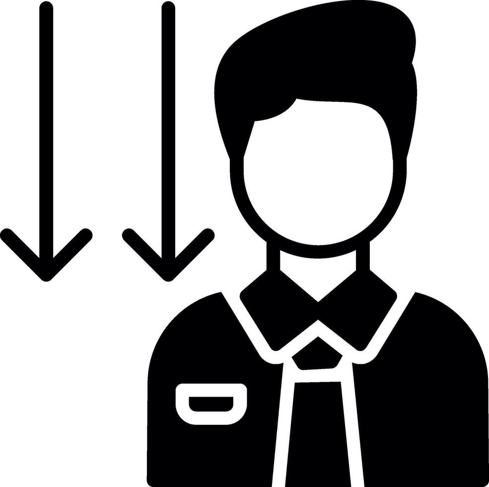 Employee Glyph Icon Design vector