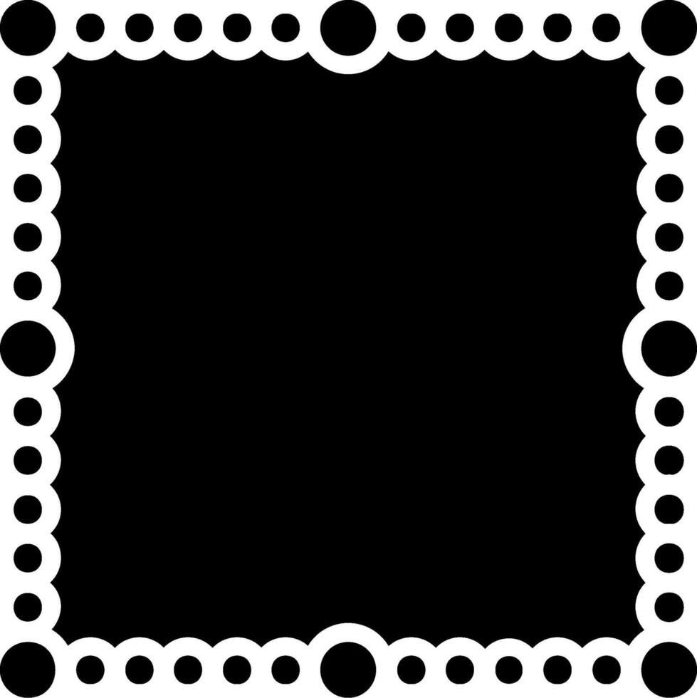 Frame Glyph Icon Design vector