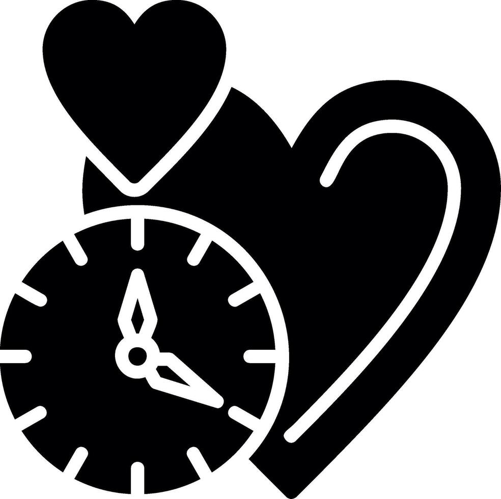 Love Glyph Icon Design vector