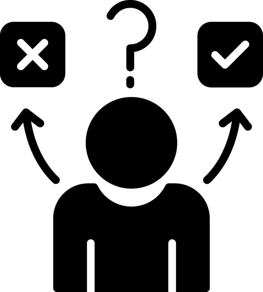 Confused Glyph Icon Design vector