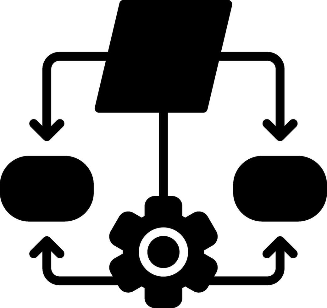 Chart Glyph Icon Design vector