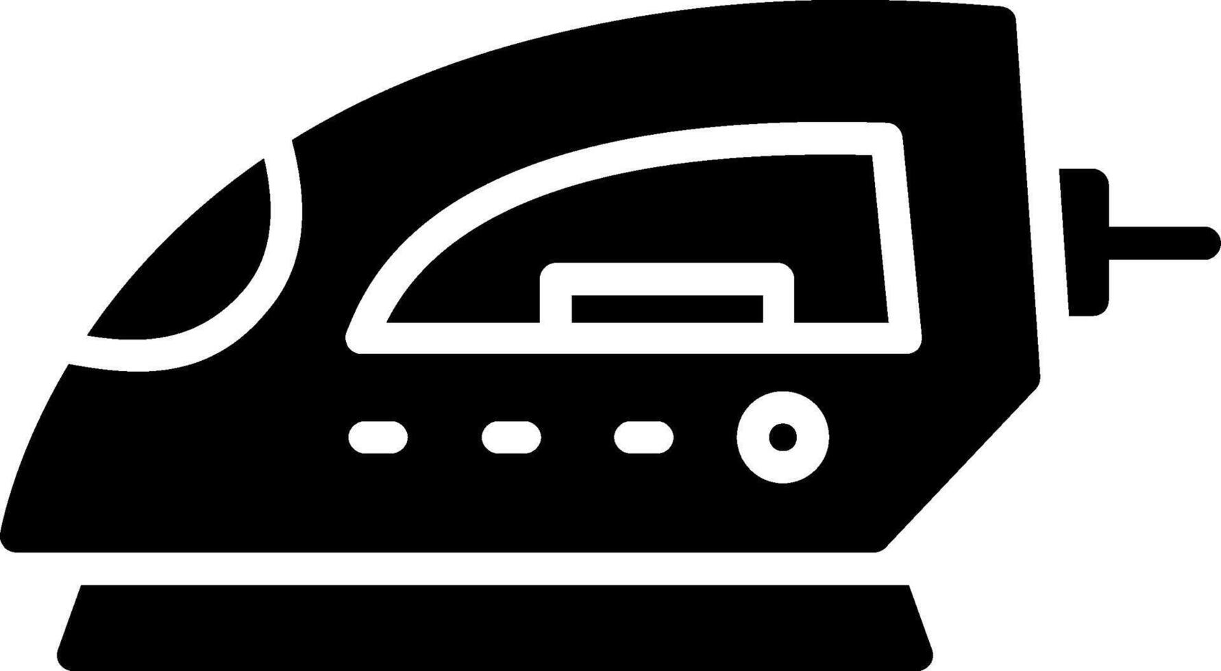Ironing Glyph Icon Design vector