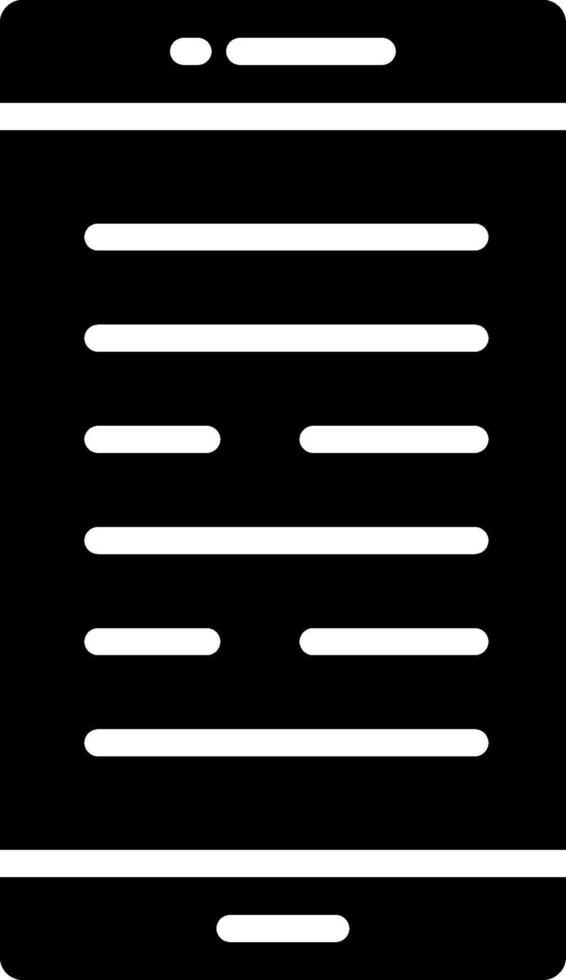 Smart Phone Glyph Icon Design vector