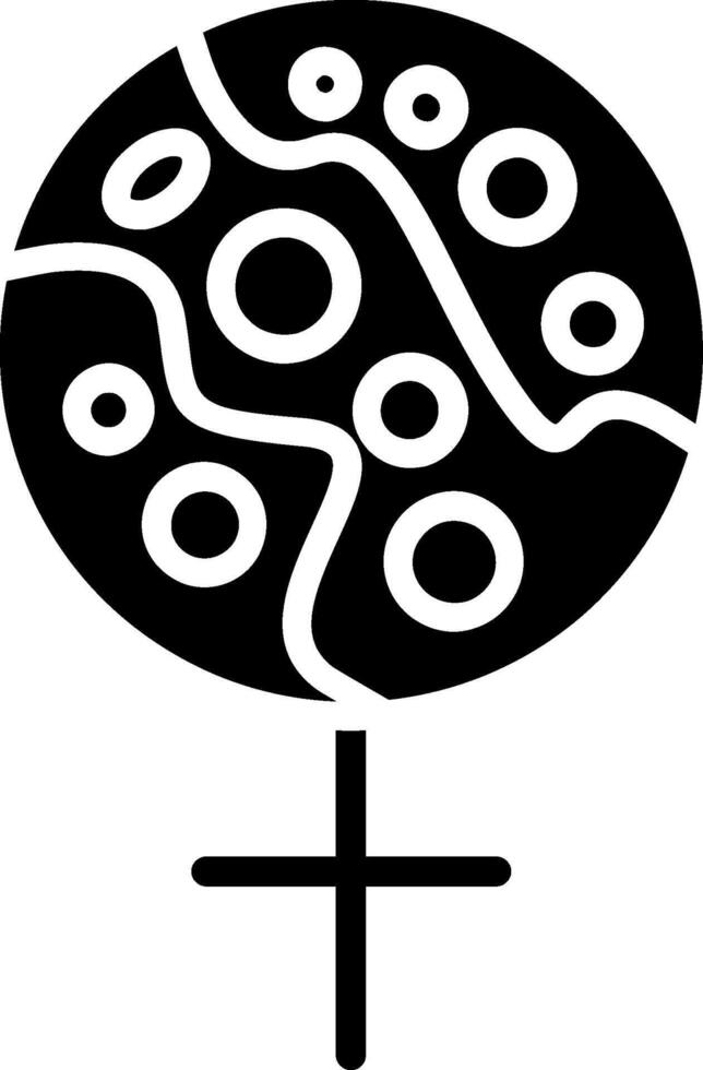Venus Glyph Icon Design vector