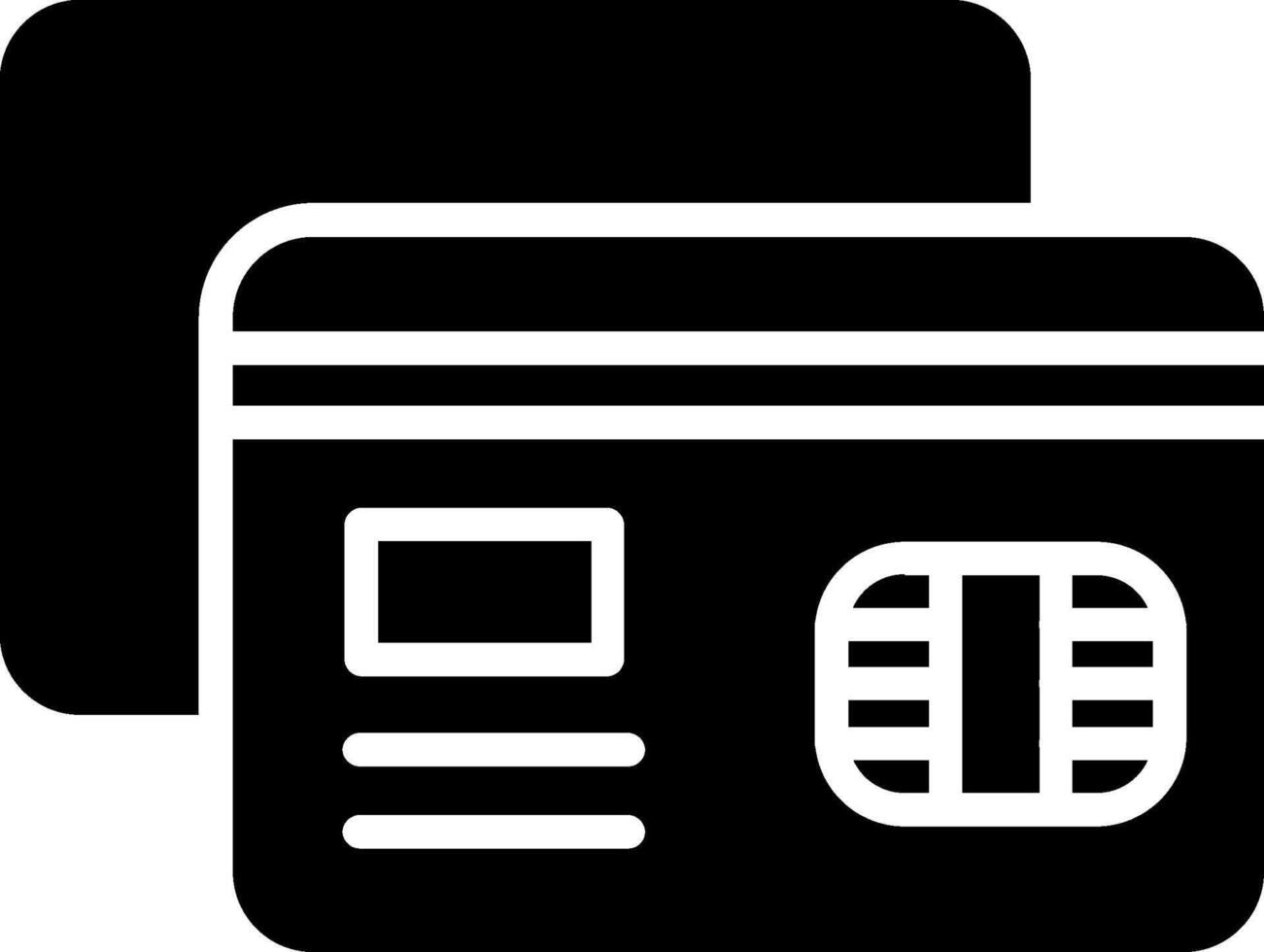 Credit card Glyph Icon Design vector