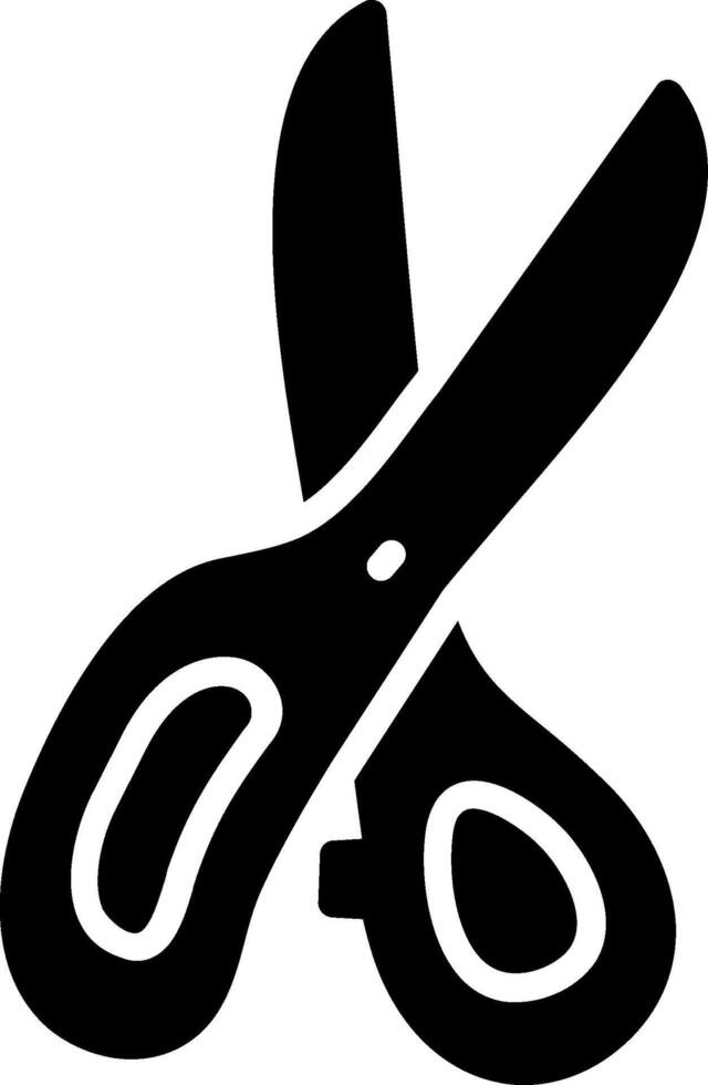 Scissors Glyph Icon Design vector